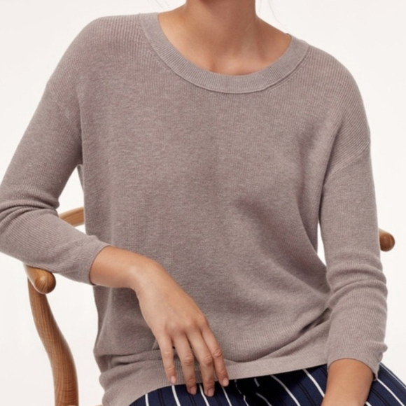 SOLD 🤯WILFRED Aritzia Balzac Lilac Sweater XS - Picture 2 of 11